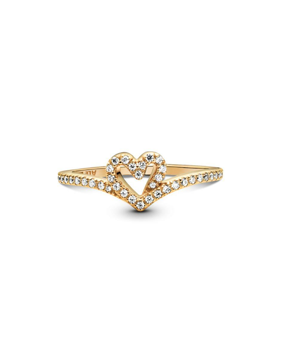Anillo de corazón Timeless de plata zirconia cúbica brillante 2