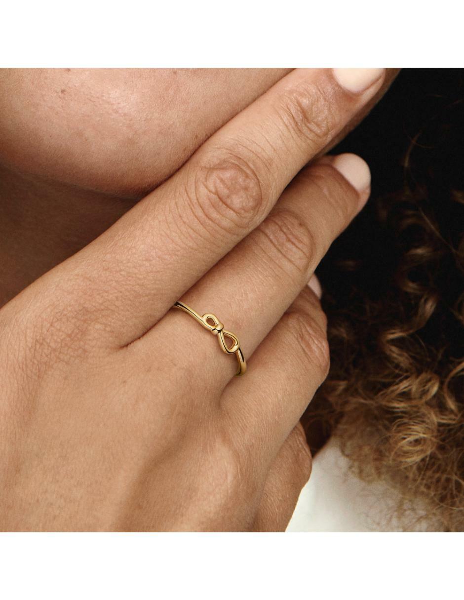 Anillo de infinito Moments de plata P 925 con acabado baño de oro
