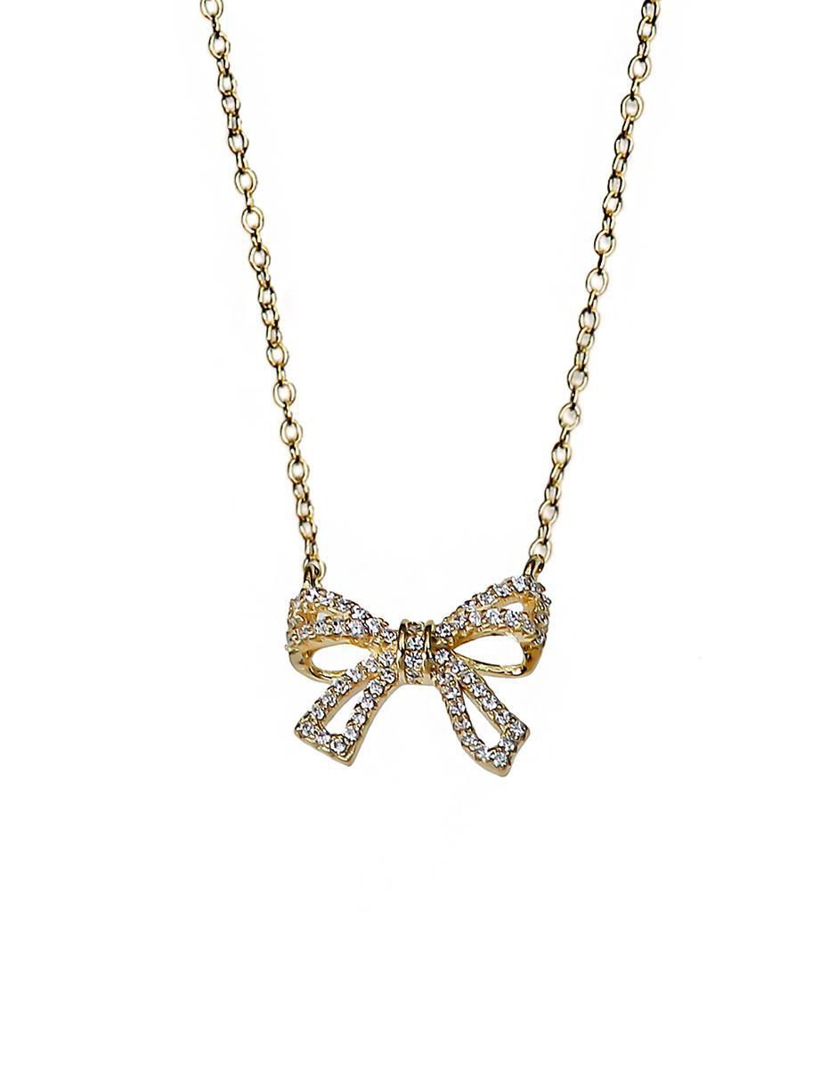Collar moño de plata P 925