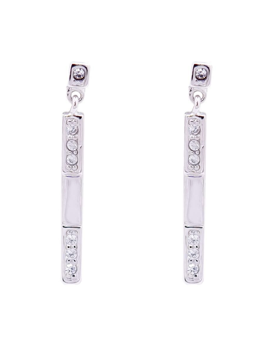 Aretes de plata con acabado pavé Aretes de plata con acabado pavé