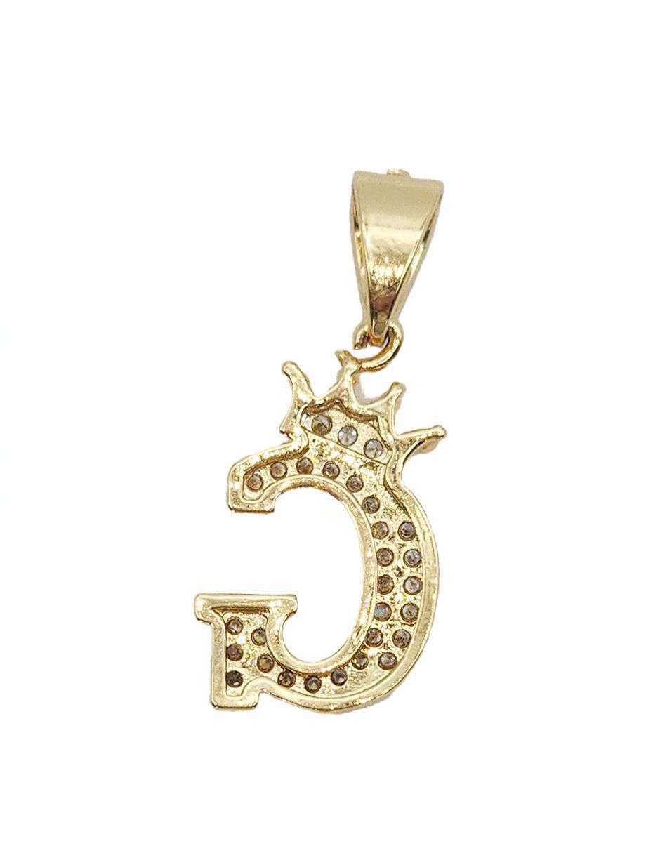 Collar con dije letra g Letras de oro laminado 10 K 4