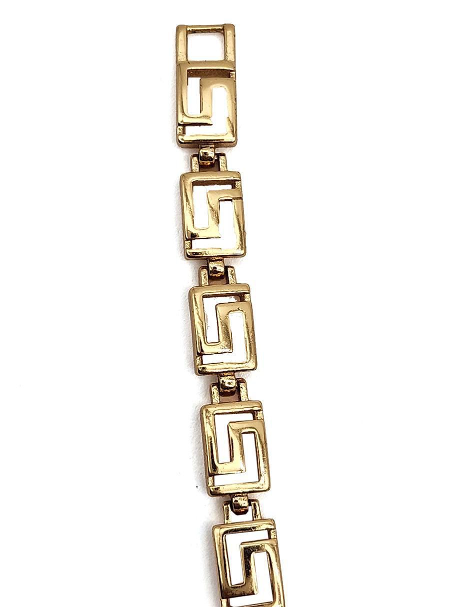 Pulsera de oro laminado 10 K Grecas acabado brillante 3