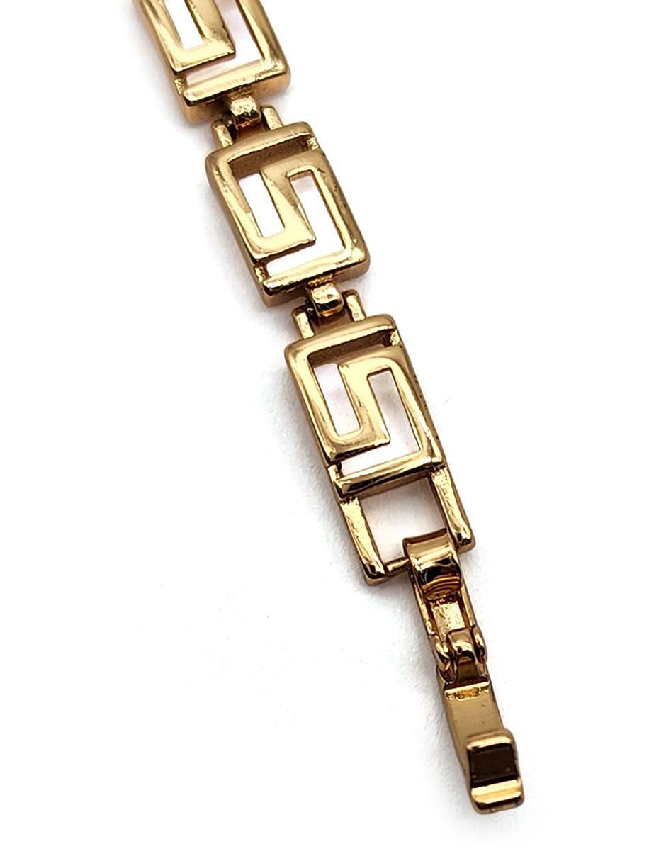 Pulsera de oro laminado 10 K Grecas acabado brillante 4