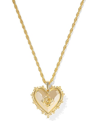Collar de corazón Kendra Scott Mallory 14 K