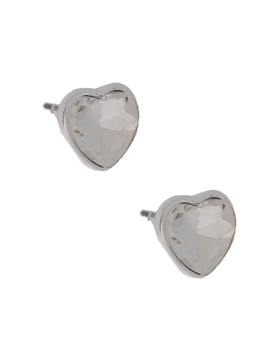 Aretes de corazón con acabado pavé 3