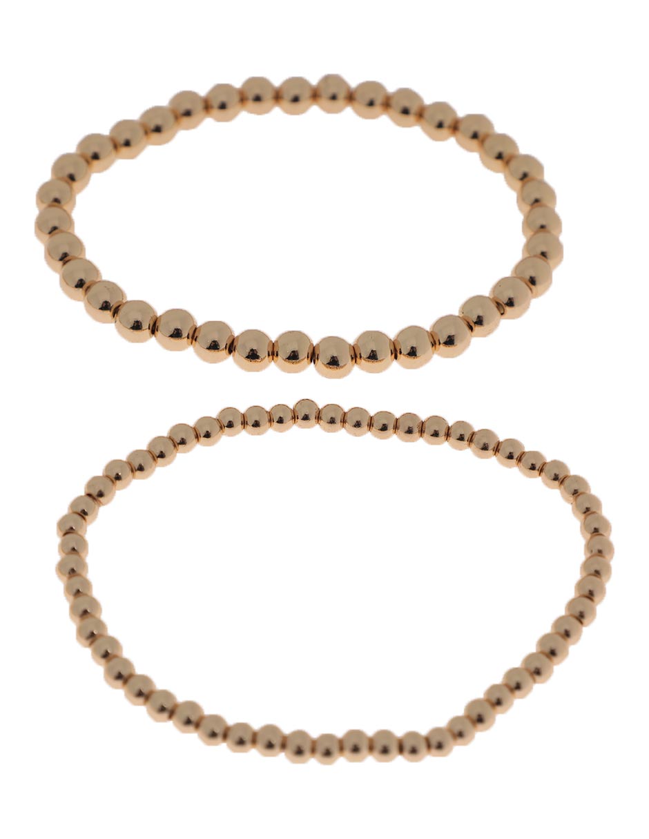 Set pulsera Basic Gold acabado brillante 3