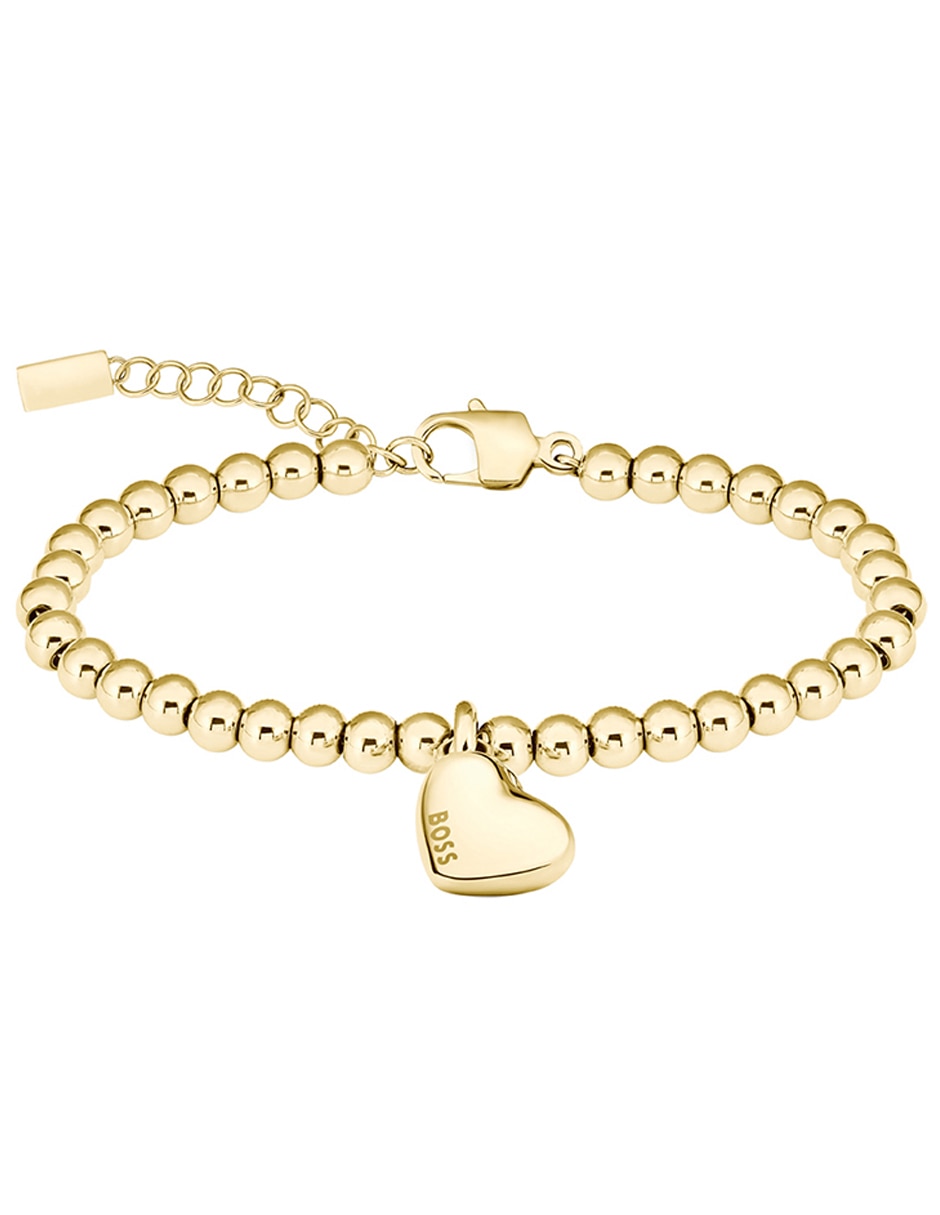 Brazalete Honey Heart Beads con acabado brillante