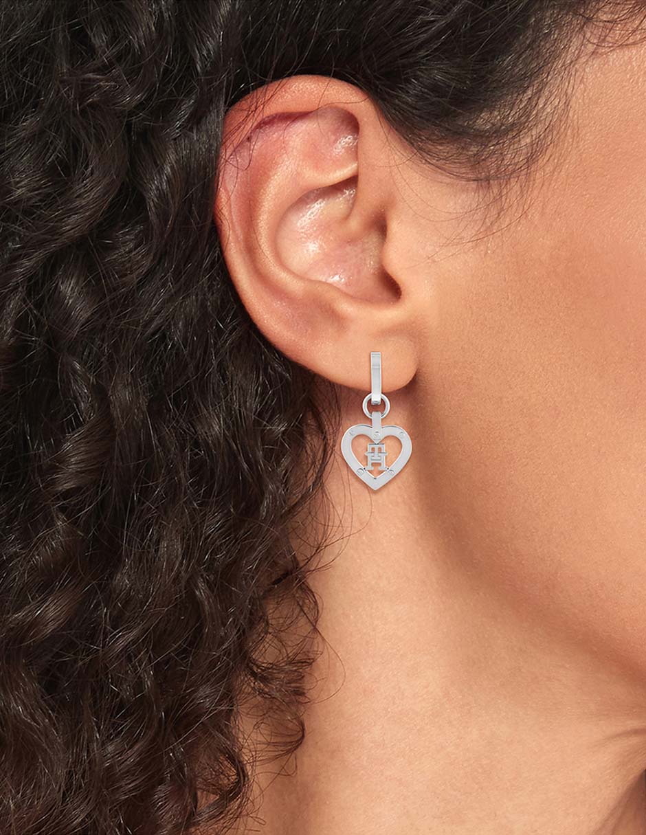 Aretes de aro con acabado brillante 2