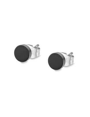 Aretes redondos Men'S Earrings con acabado brillante Aretes redondos Men'S Earrings con acabado brillante