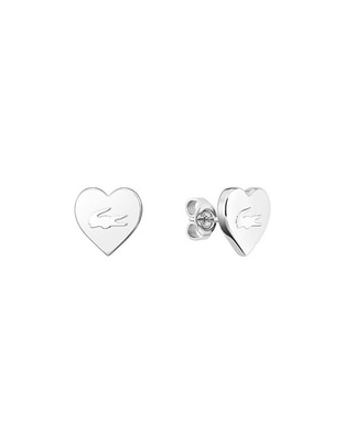 Aretes de corazón con acabado brillante Aretes de corazón con acabado brillante