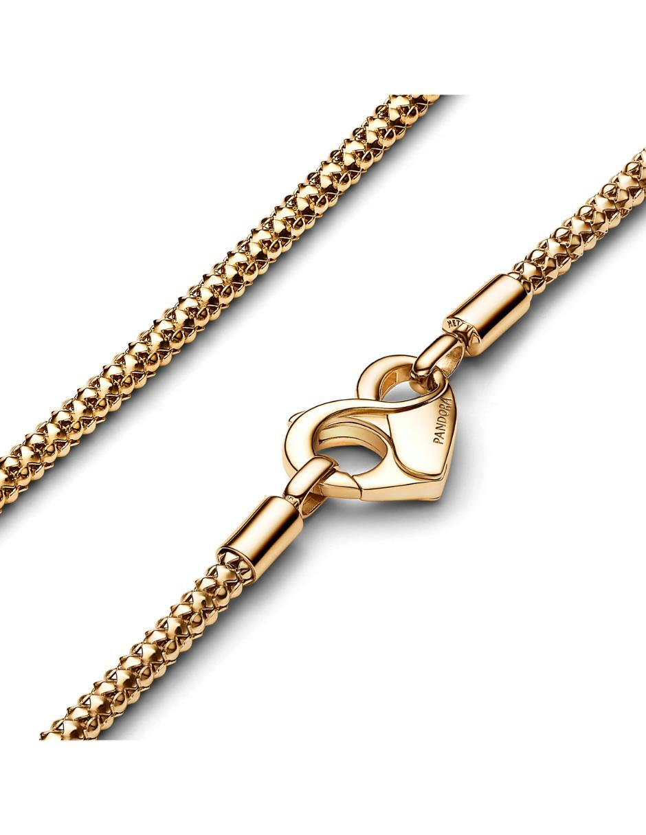 Collar de plata con acabado baño de oro P 925 2