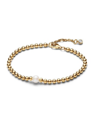 Brazalete de plata con perla P 925 acabado brillante Brazalete de plata con perla P 925 acabado brillante