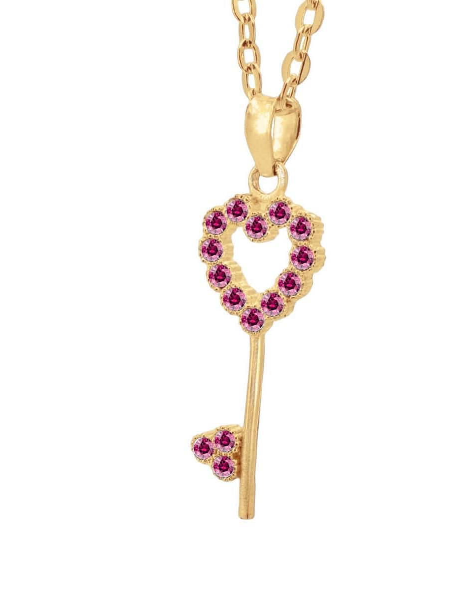 Collar de corazón Llave 4