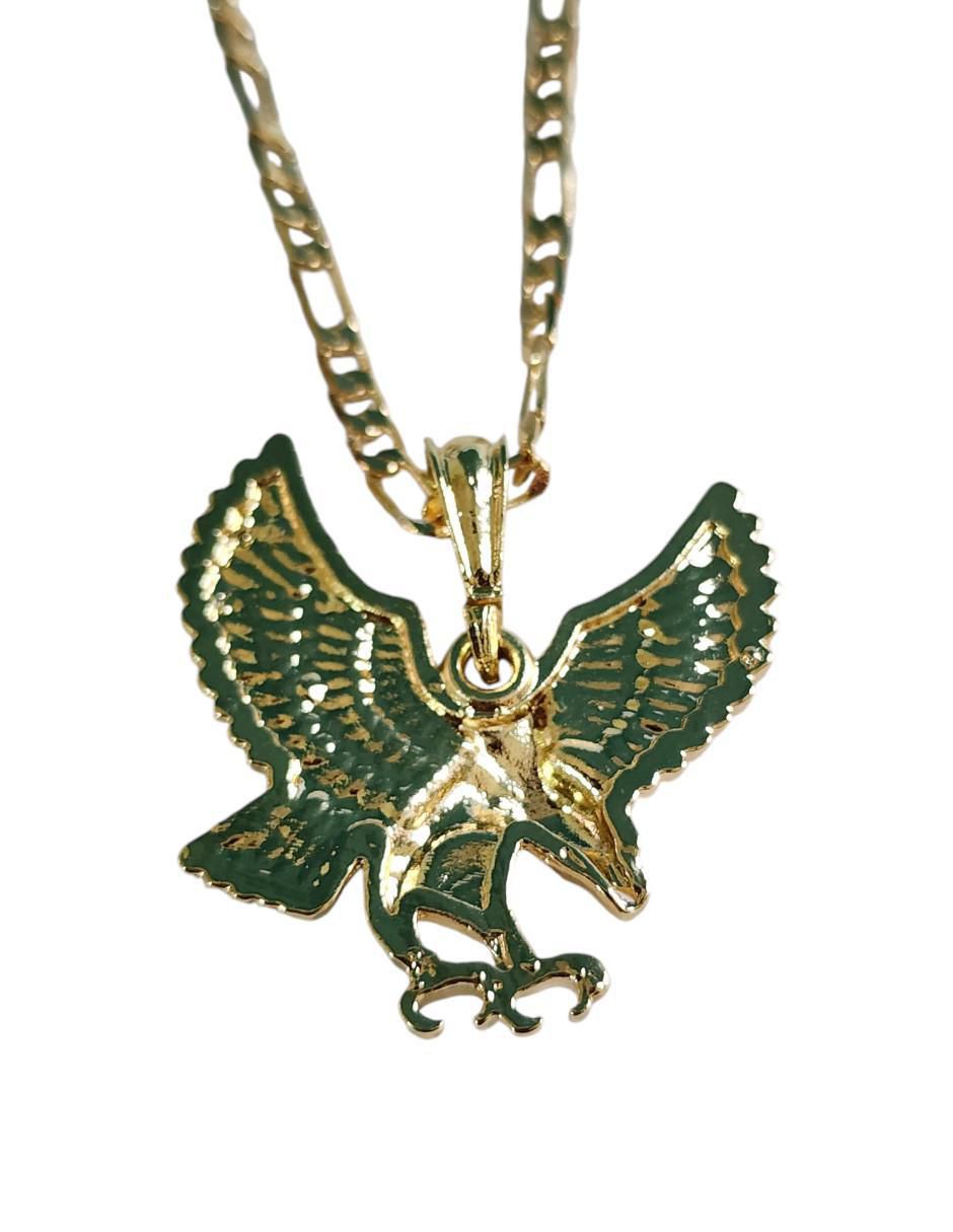 Collar águila Ave de oro laminado 14 K 2