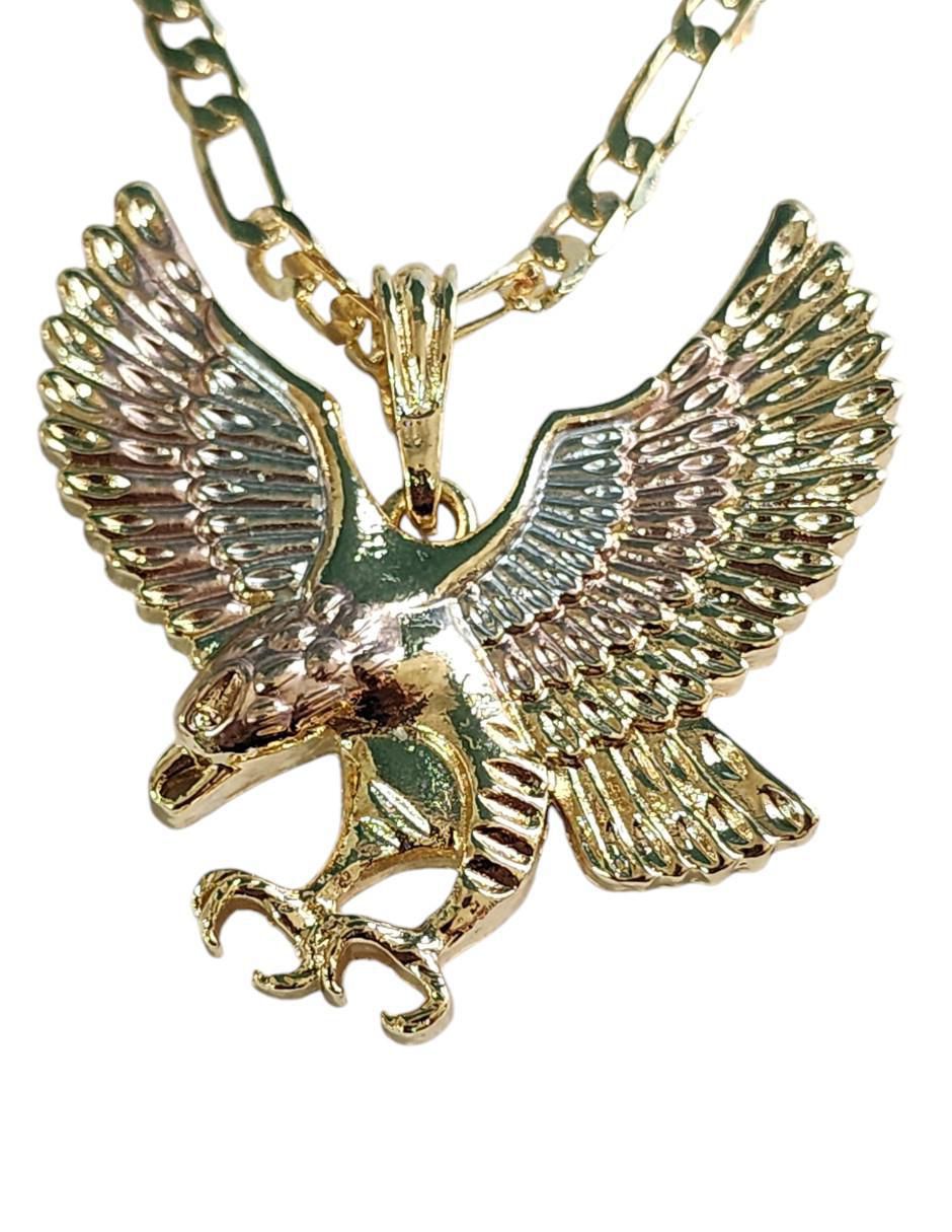 Collar águila Ave de oro laminado 14 K 3