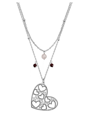 Collar de corazón Deseos de plata P 925
