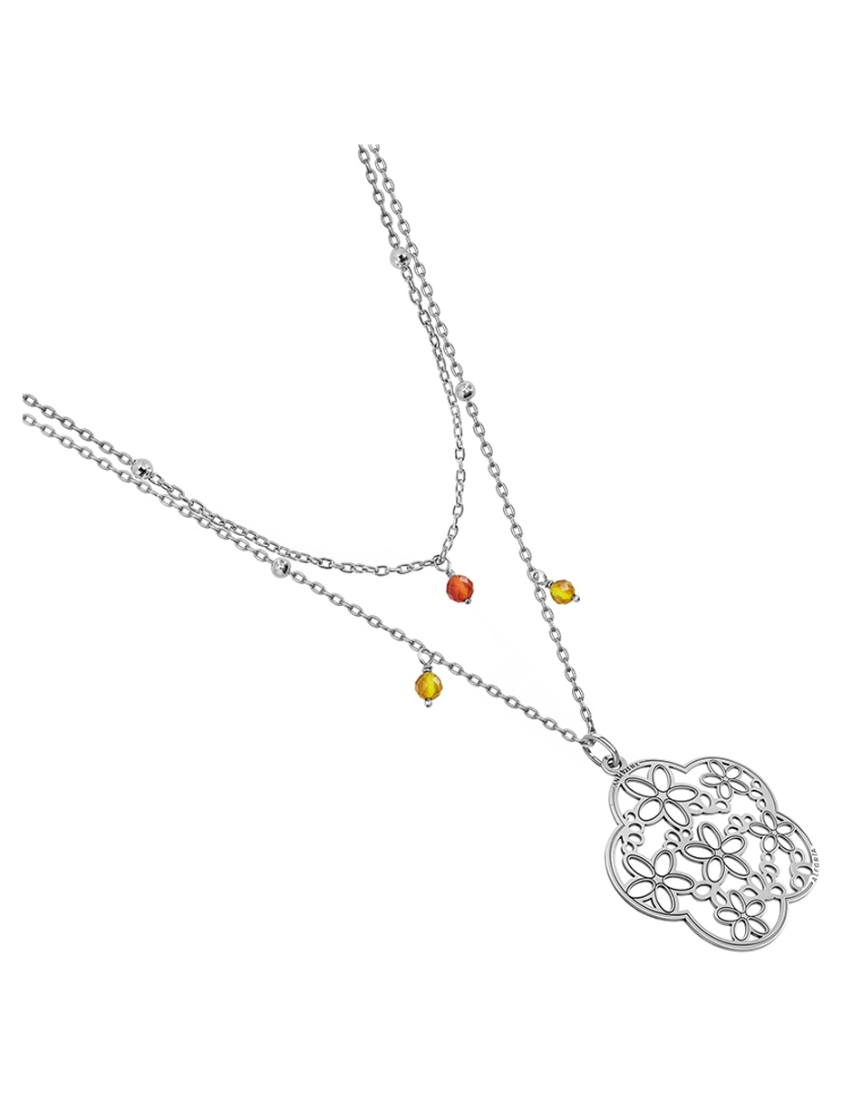 Collar flor Deseos de plata P 925 2