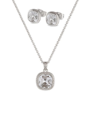 Set de collar y aretes Luckyly Set Cleo 14 k zirconia cúbica
