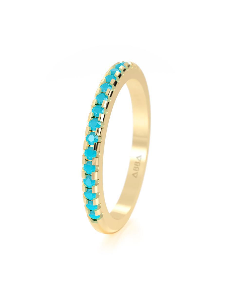 Churumbela de oro 10 k zirconia 2