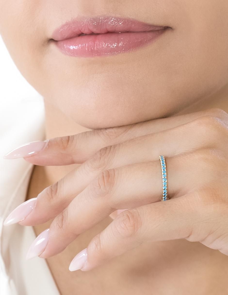 Churumbela de oro 14 k abba joyas zirconia