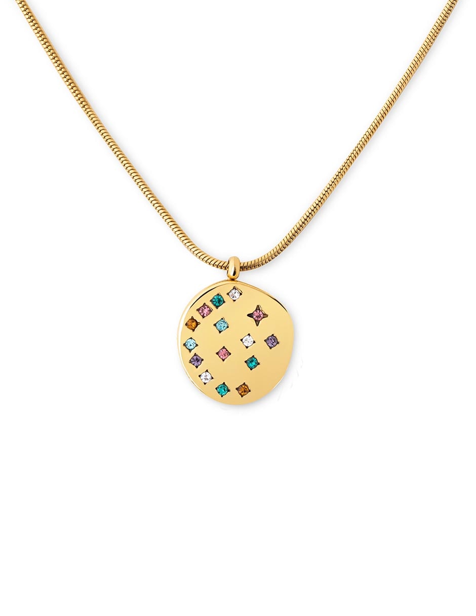 Collar Bling Rainbow con acabado baño de oro 18 K Collar Bling Rainbow con acabado baño de oro 18 K