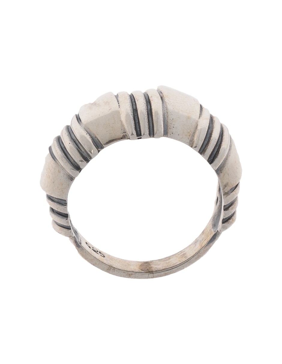 Anillo Torzal de plata brillante 2