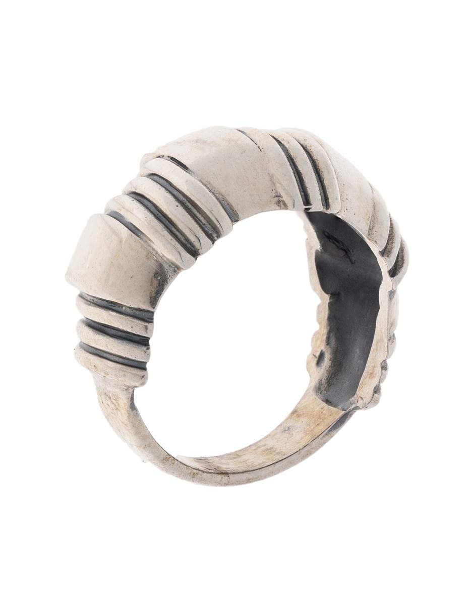 Anillo Torzal de plata brillante 3