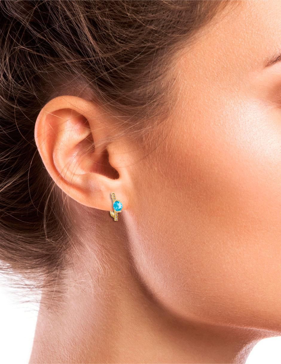 Aretes circulares con acabado pavé 3