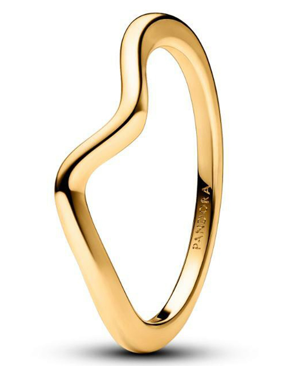 Anillo Timeless de plata P 925 con acabado baño de oro 3