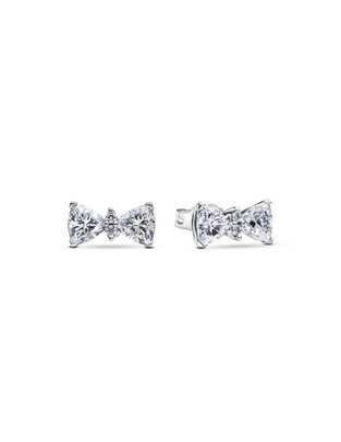 Aretes de moño Timeless de plata P 925 con acabado brillante Aretes de moño Timeless de plata P 925 con acabado brillante