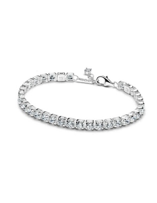Brazalete de plata con zirconia cúbica P 950 Timeless acabado pulido Brazalete de plata con zirconia cúbica P 950 Timeless acabado pulido