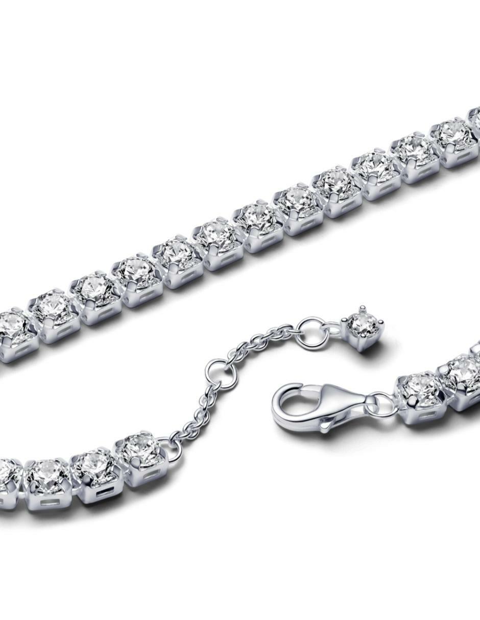 Brazalete de plata con zirconia cúbica P 950 Timeless acabado pulido 3
