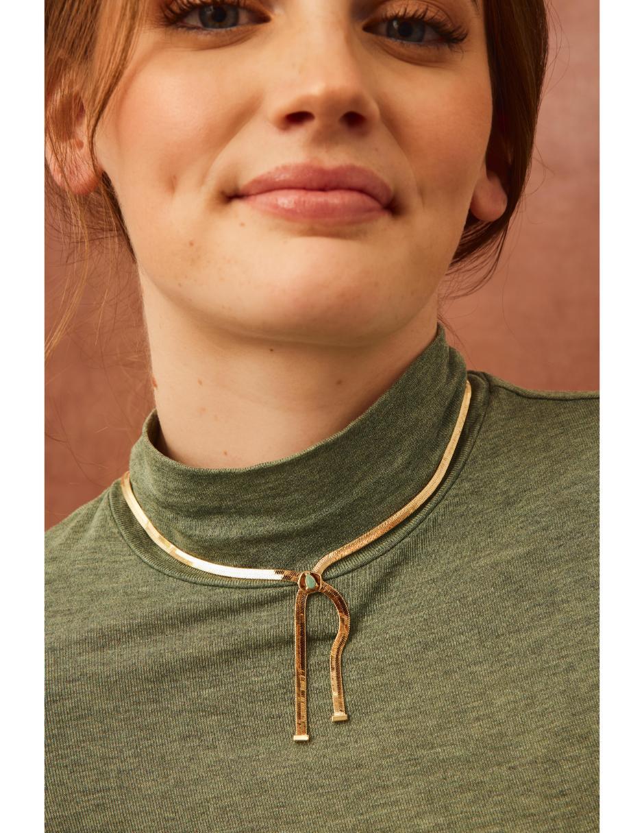 Collar Firefly con acabado baño de oro 18 K 2