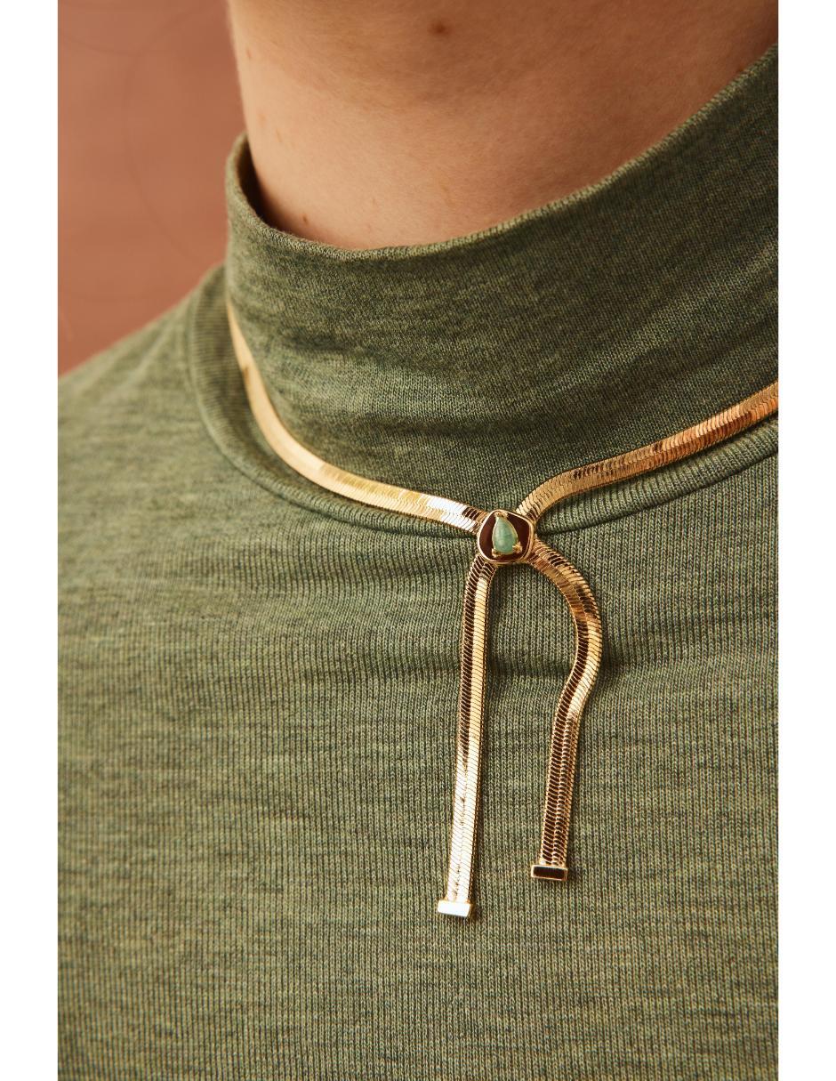 Collar Firefly con acabado baño de oro 18 K 3