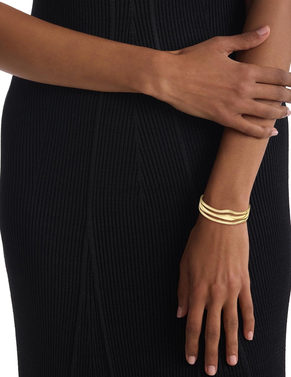 Brazalete Wavy acabado brillante 3