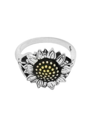 Anillo de flor P 925 de plata brillante Anillo de flor P 925 de plata brillante