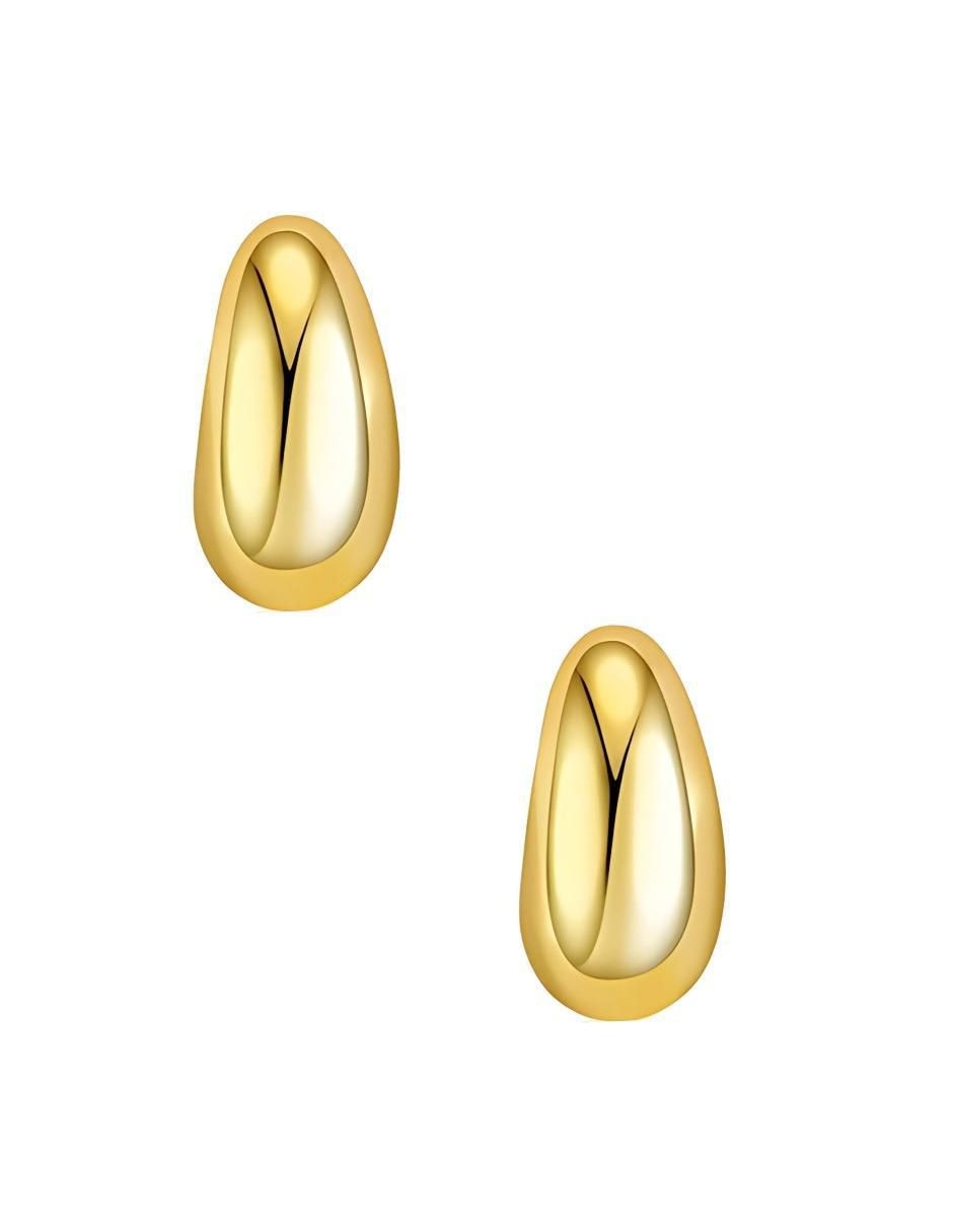Aretes de gota con acabado brillante 4