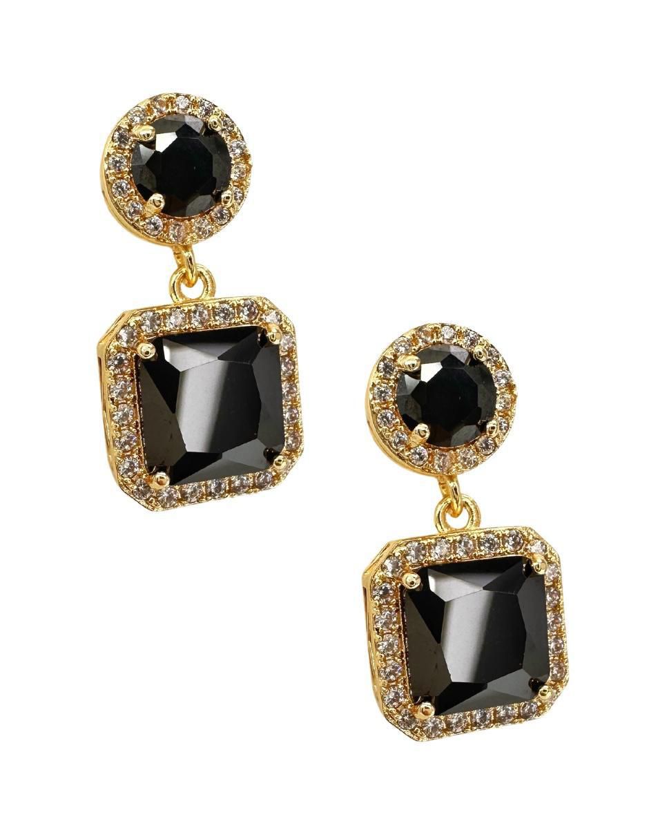 Aretes y collar cuadrado Princesa Sinestro circonita 4