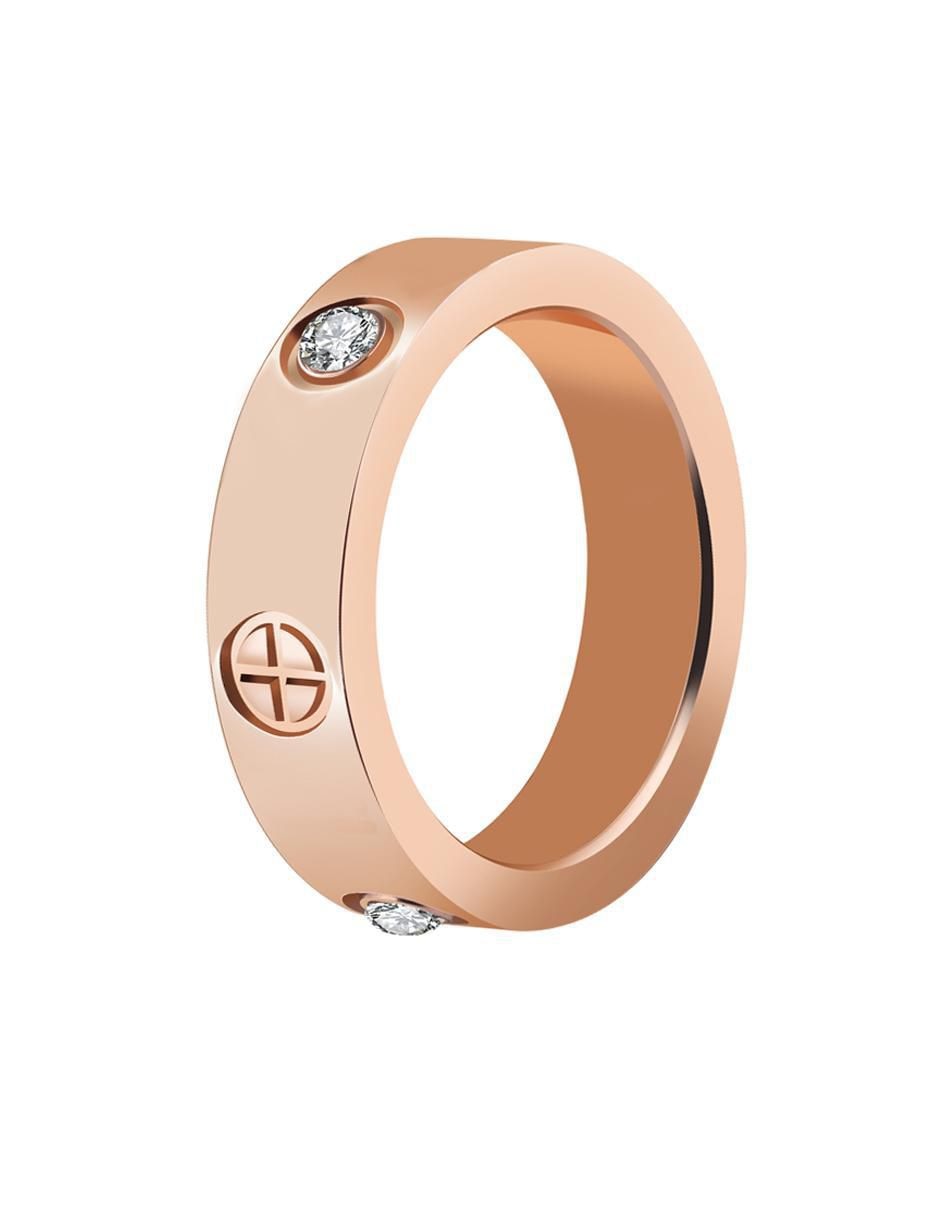 Anillo redondo Elegance cristal brillante