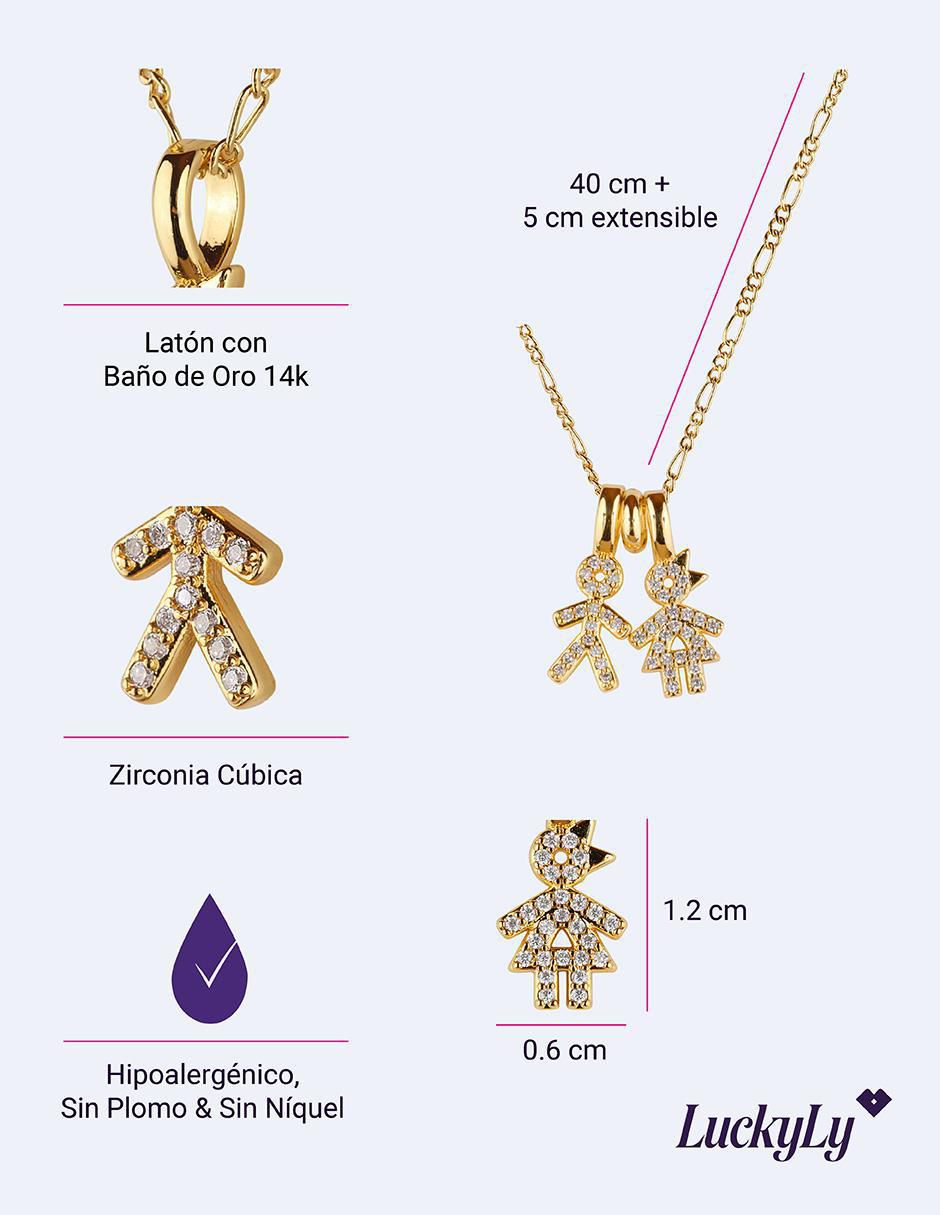 Collar niño Darcy con acabado baño de oro 14 K 6