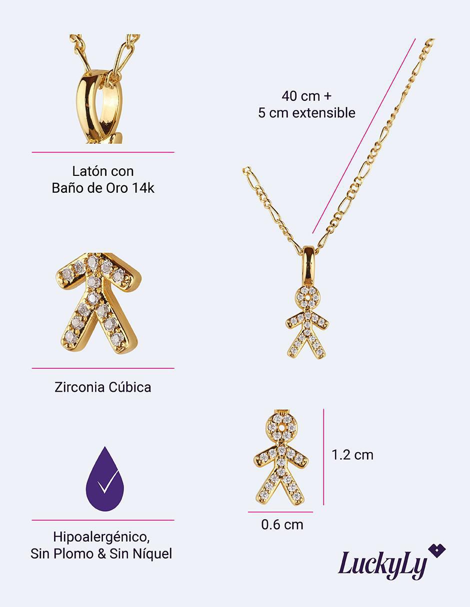 Collar niño Darcy con acabado baño de oro 14 K 6