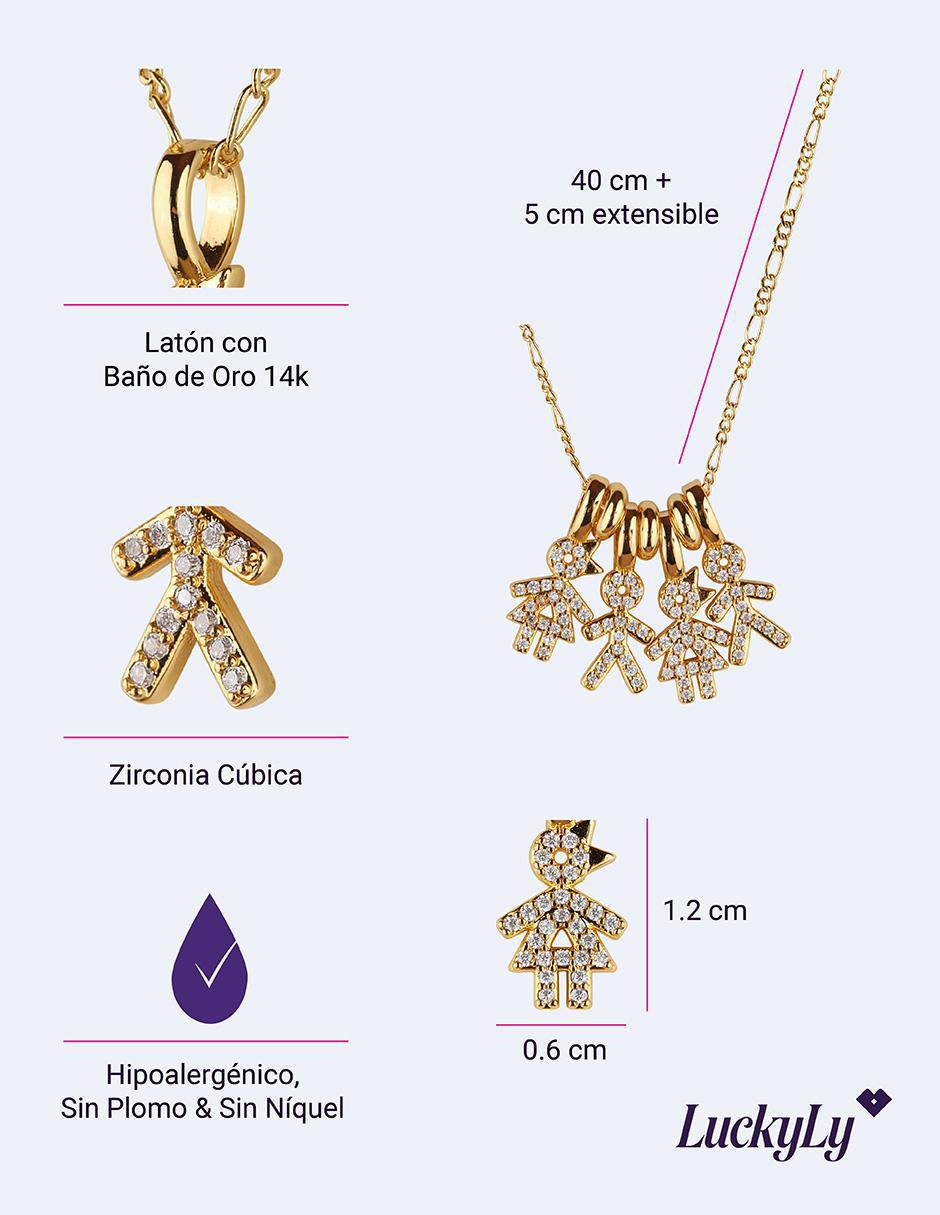 Collar niño Darcy con acabado baño de oro 14 K 6