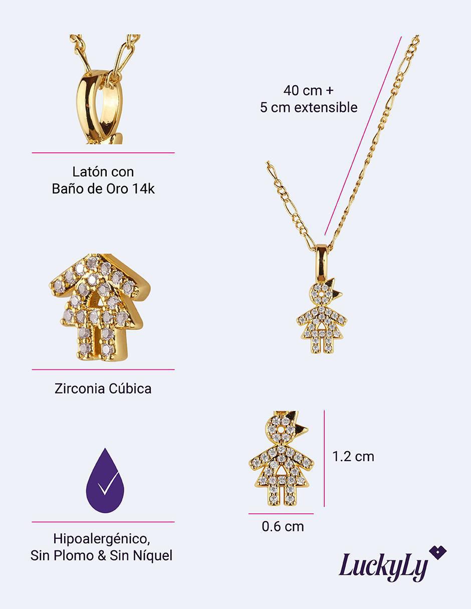 Collar niña Darcy con acabado baño de oro 14 K 6