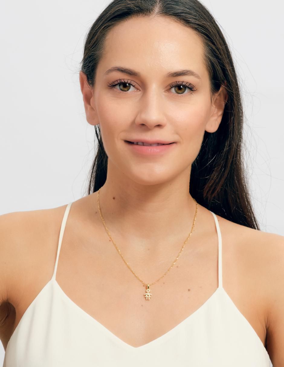 Collar niña Darcy con acabado baño de oro 14 K 4