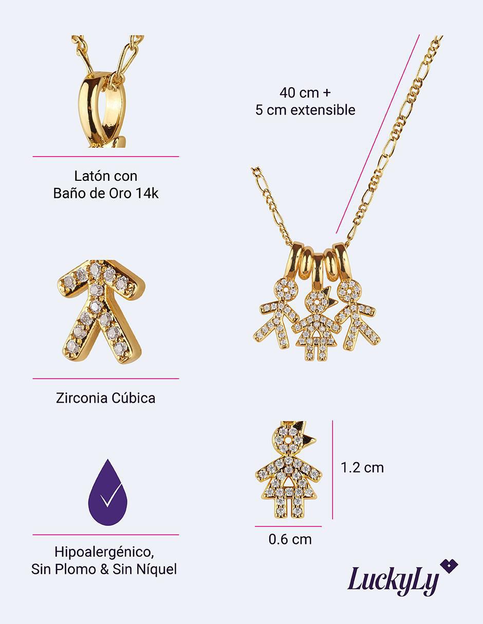 Collar niño Darcy con acabado baño de oro 14 K 6