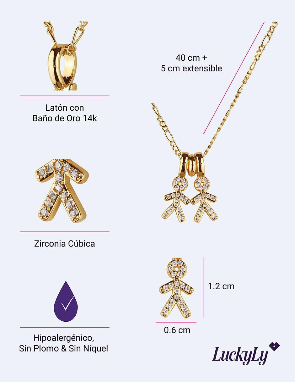 Collar niño Darcy con acabado baño de oro 14 K 6