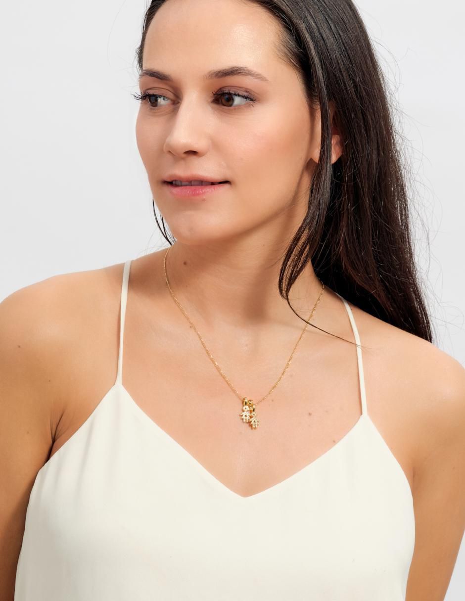 Collar niña Darcy con acabado baño de oro 14 K 4