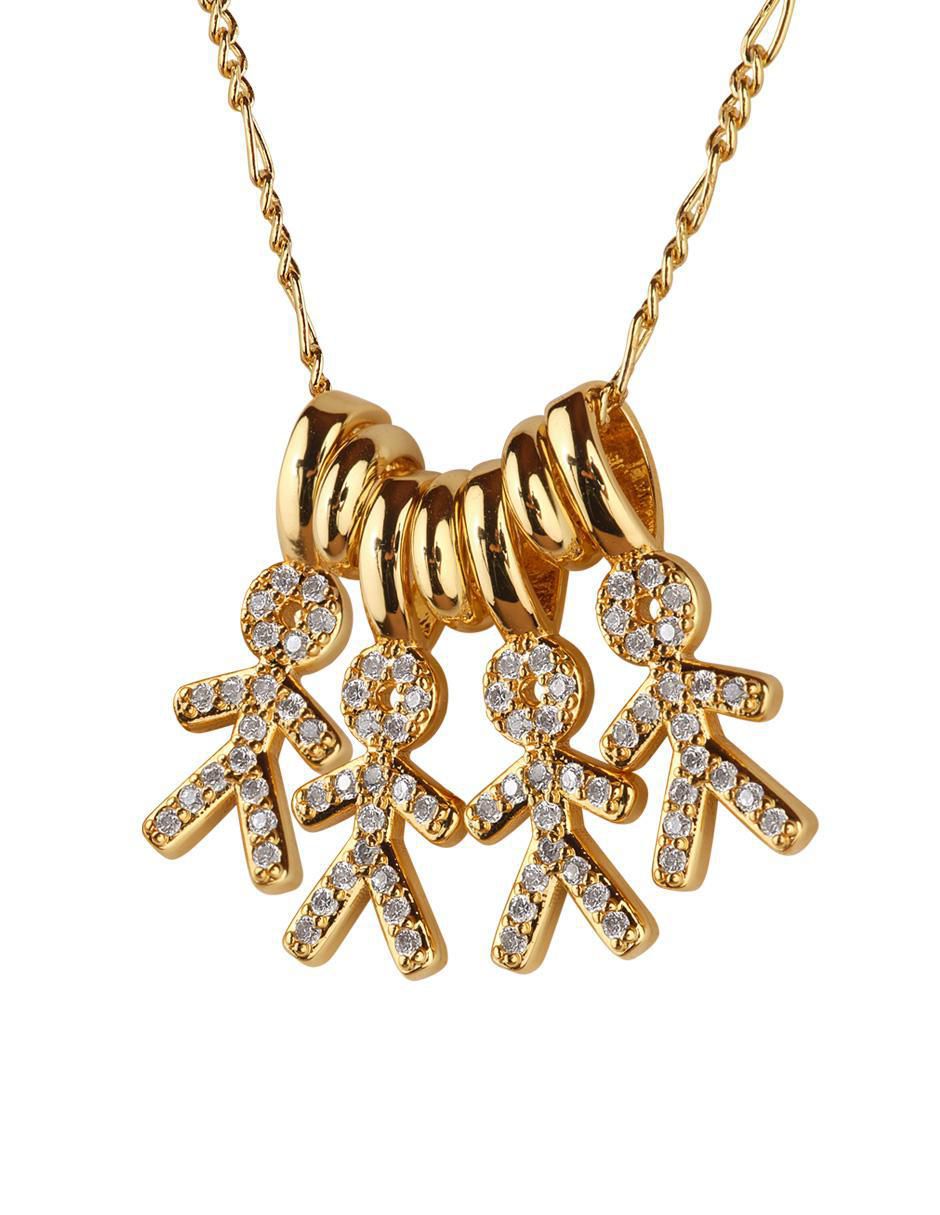 Collar niño Darcy con acabado baño de oro 14 K 2