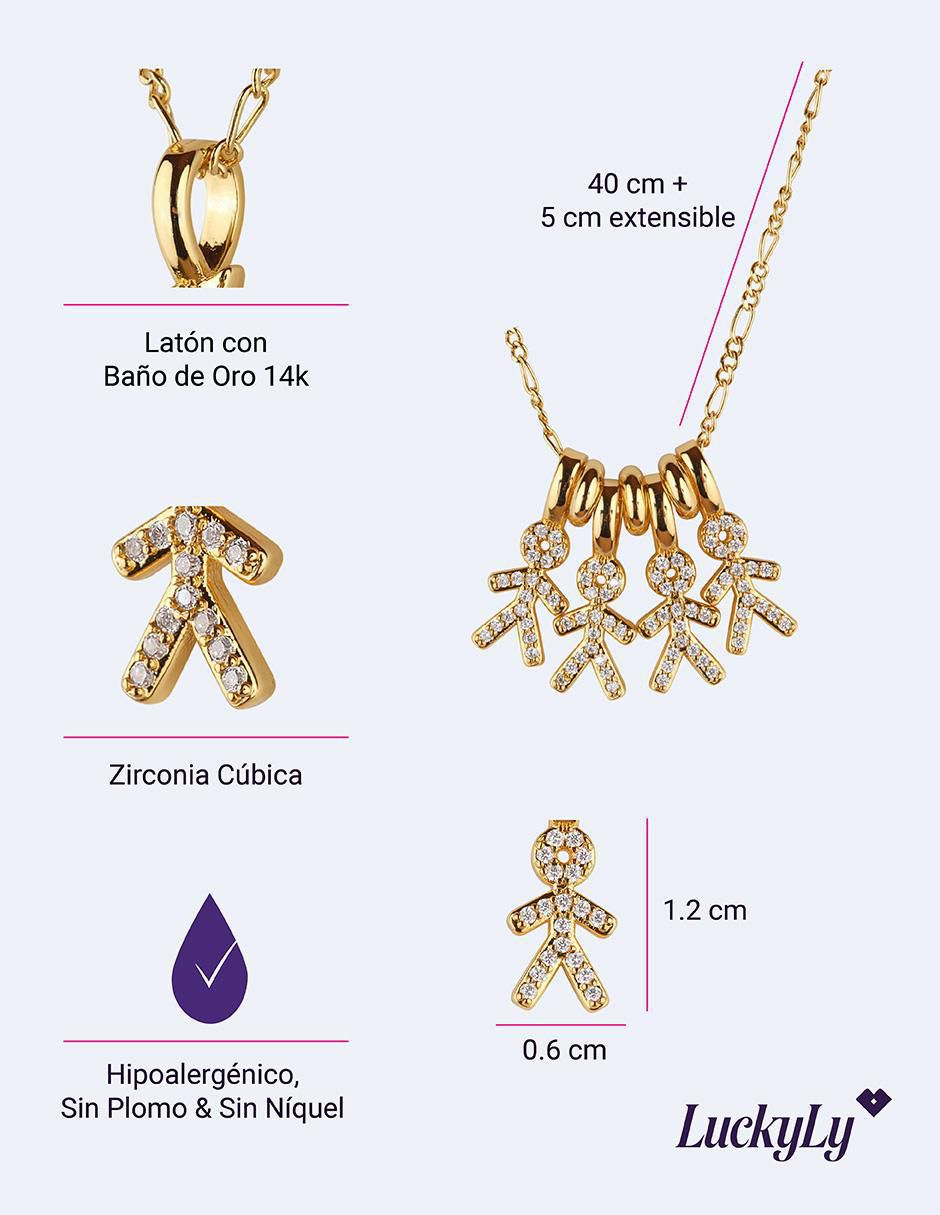 Collar niño Darcy con acabado baño de oro 14 K 6