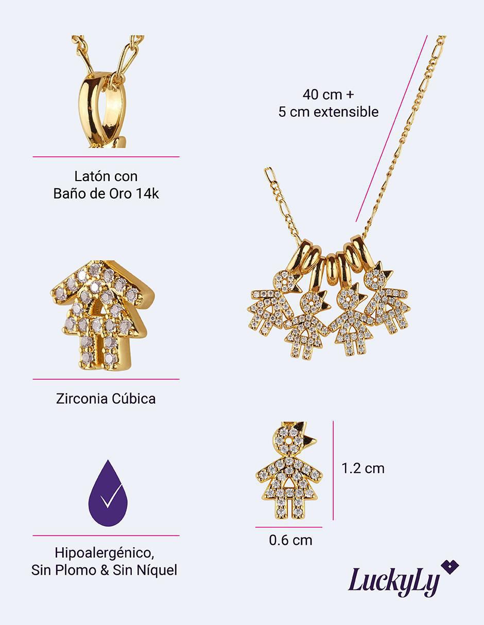Collar niña Darcy con acabado baño de oro 14 K 6